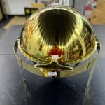 Round spandrel with golden dome cover