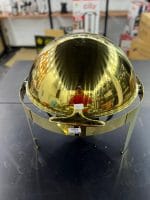 Round spandrel with golden dome cover